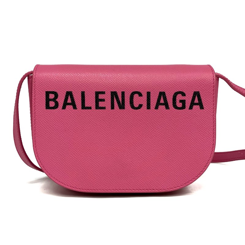 ☆Balenciaga巴黎世家 Pink Calfskin Shoulder Bag 粉紅色小牛皮肩背袋 -257021632-1