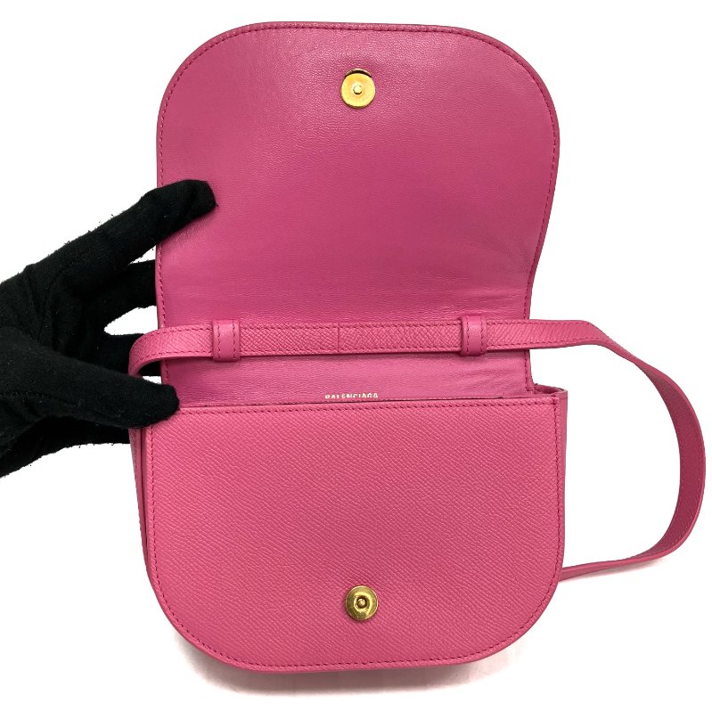 ☆Balenciaga巴黎世家 Pink Calfskin Shoulder Bag 粉紅色小牛皮肩背袋 -257021632-16