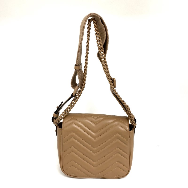 ☆Gucci古馳 Light Brown Calfskin 2Way Bag 739681 淺棕色小牛皮兩用袋739681 -257021821-1