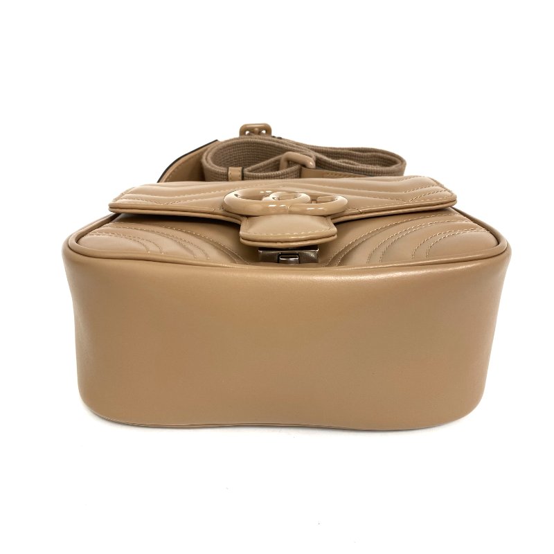 ☆Gucci古馳 Light Brown Calfskin 2Way Bag 739681 淺棕色小牛皮兩用袋739681 -257021821-6