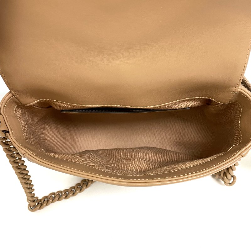 ☆Gucci古馳 Light Brown Calfskin 2Way Bag 739681 淺棕色小牛皮兩用袋739681 -257021821-9