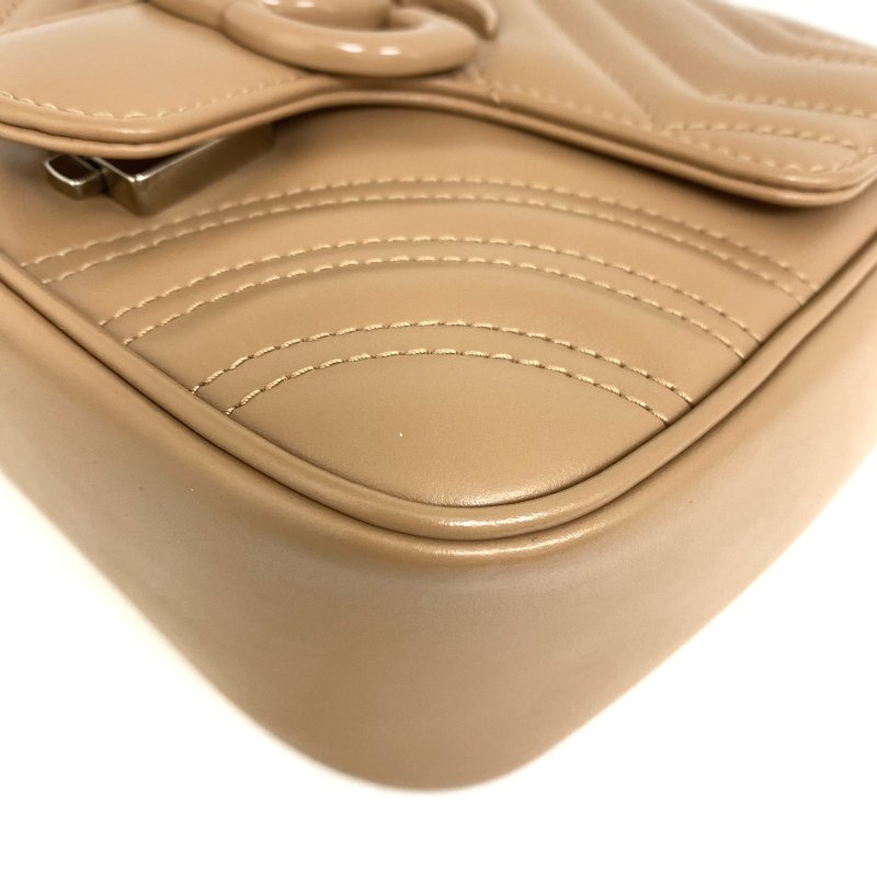 ☆Gucci古馳 Light Brown Calfskin 2Way Bag 739681 淺棕色小牛皮兩用袋739681 -257021821-12