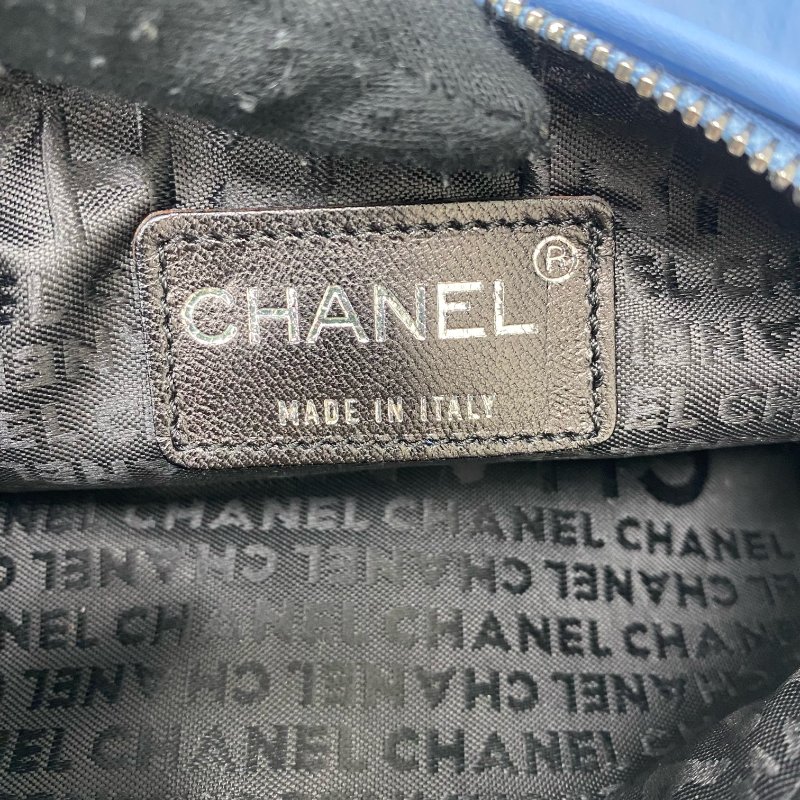 △ Chanel 香奈兒 Light Blue Rabbit Fur Gray Tone Metal Chain Handbag No.7 淺藍色兔毛灰色金屬鏈條手袋No.7 -257021577-17