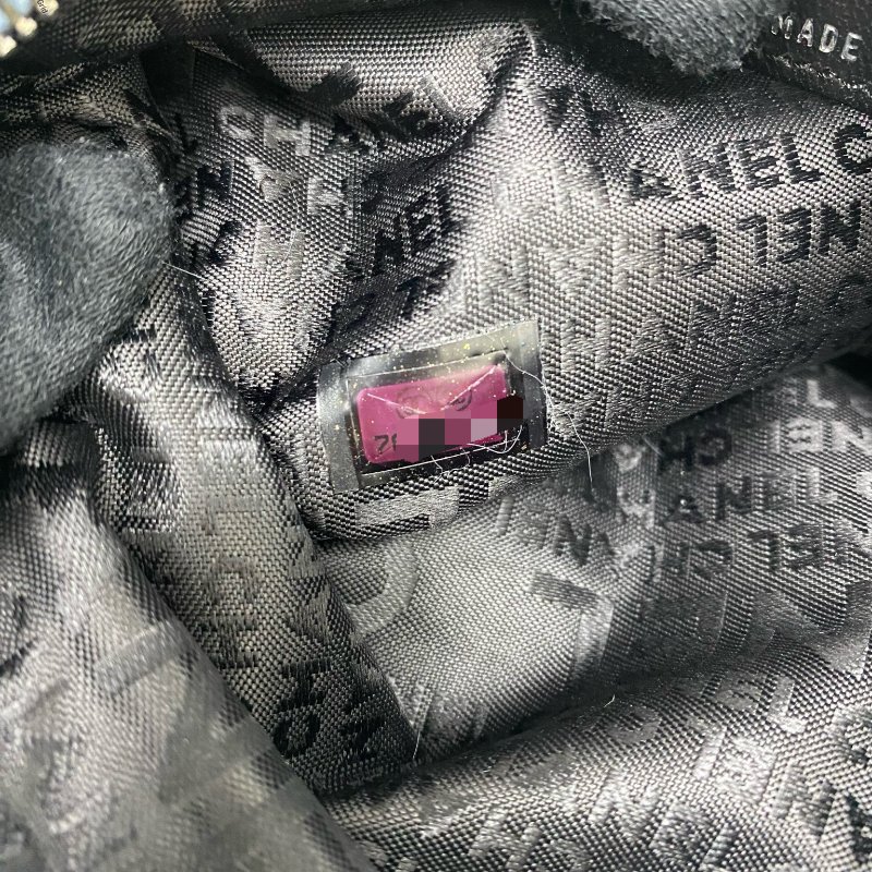 △ Chanel 香奈兒 Light Blue Rabbit Fur Gray Tone Metal Chain Handbag No.7 淺藍色兔毛灰色金屬鏈條手袋No.7 -257021577-18