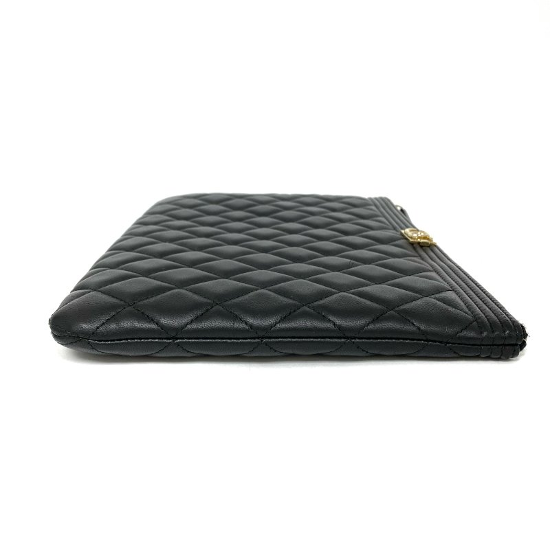 △ Chanel 香奈兒 Black Lambskin Clutch No.22 黑色小羊皮手拿袋 No.22 - 257021829-5