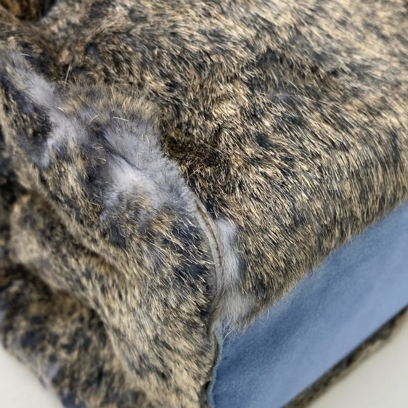 △ Chanel 香奈兒 Blue Rabbit Fur Tote Bag No.5 藍色兔毛托特袋 No.5 -257021578-10