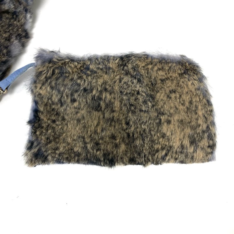 △ Chanel 香奈兒 Blue Rabbit Fur Tote Bag No.5 藍色兔毛托特袋 No.5 -257021578-19