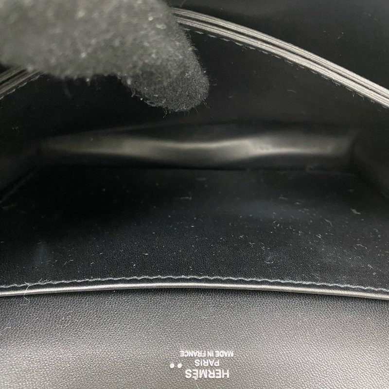 △ Hermes 愛馬仕 Roulis 23 89 Noir Niloticus crocodile skin Palladium-plated Hardware Shoulder Bag Stamp D 黑色尼羅鱷魚皮銀扣肩背袋 D刻 -257021517-16