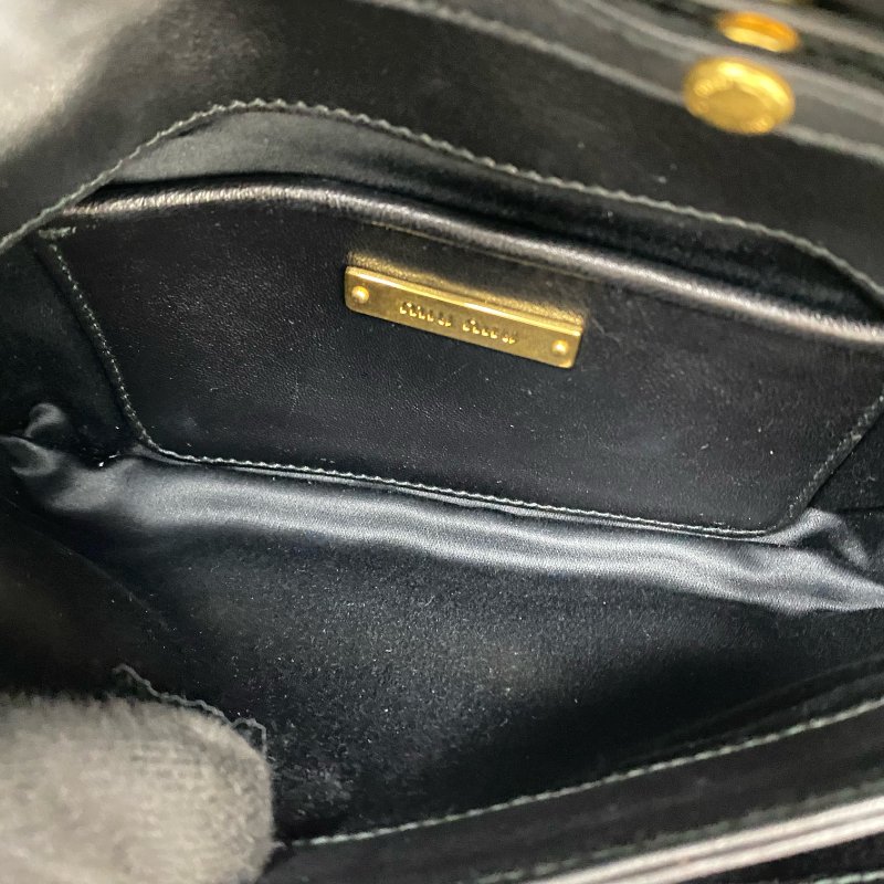 ☆ Miu Miu 繆繆 Black Lambskin Shoulder Bag 黑色小羊皮肩背袋 - 257021780-14