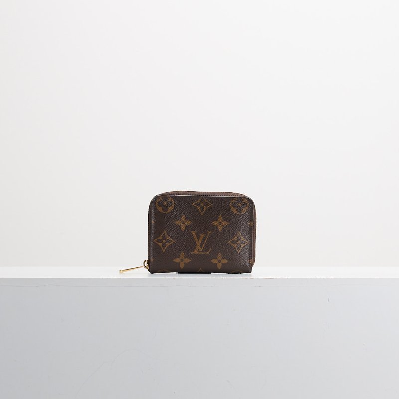 二手Lv 拉鍊零錢包/晶片款-0