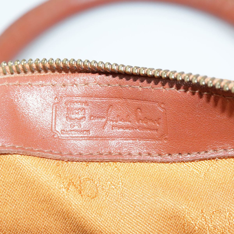 【日本直送】MCM Vicetos Logoogram 迷你波士頓包 PVC 皮革 2way 棕色金色 Auth ki5381-21