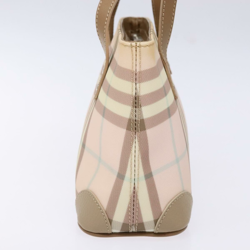 【日本直送】BURBERRY Nova 格紋肩背包 PVC 粉紅銀色 正品 bs29126-2