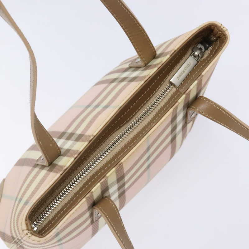 【日本直送】BURBERRY Nova 格紋肩背包 PVC 粉紅銀色 正品 bs29126-5