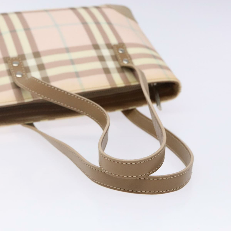 【日本直送】BURBERRY Nova 格紋肩背包 PVC 粉紅銀色 正品 bs29126-6