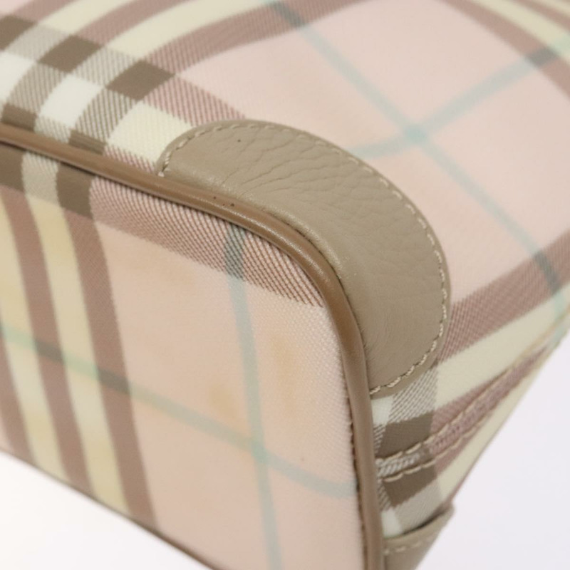 【日本直送】BURBERRY Nova 格紋肩背包 PVC 粉紅銀色 正品 bs29126-8