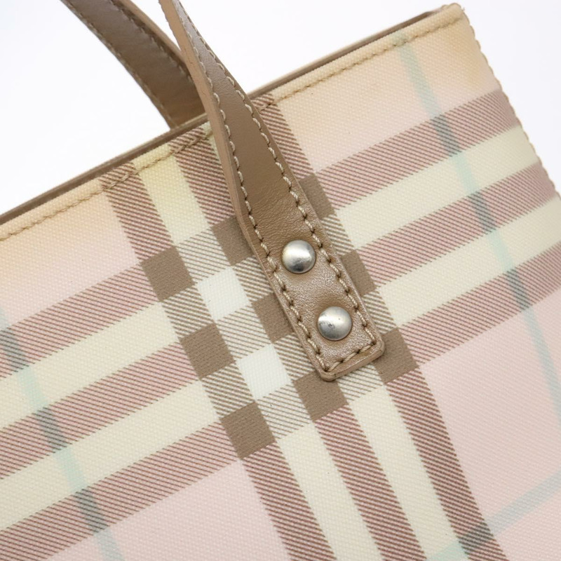 【日本直送】BURBERRY Nova 格紋肩背包 PVC 粉紅銀色 正品 bs29126-9
