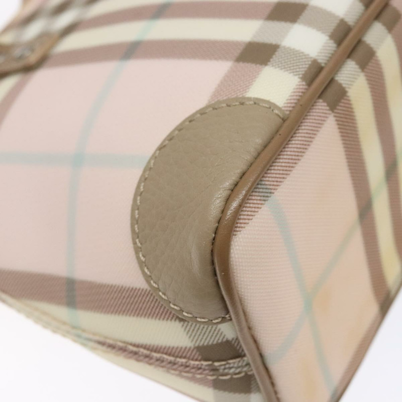 【日本直送】BURBERRY Nova 格紋肩背包 PVC 粉紅銀色 正品 bs29126-15