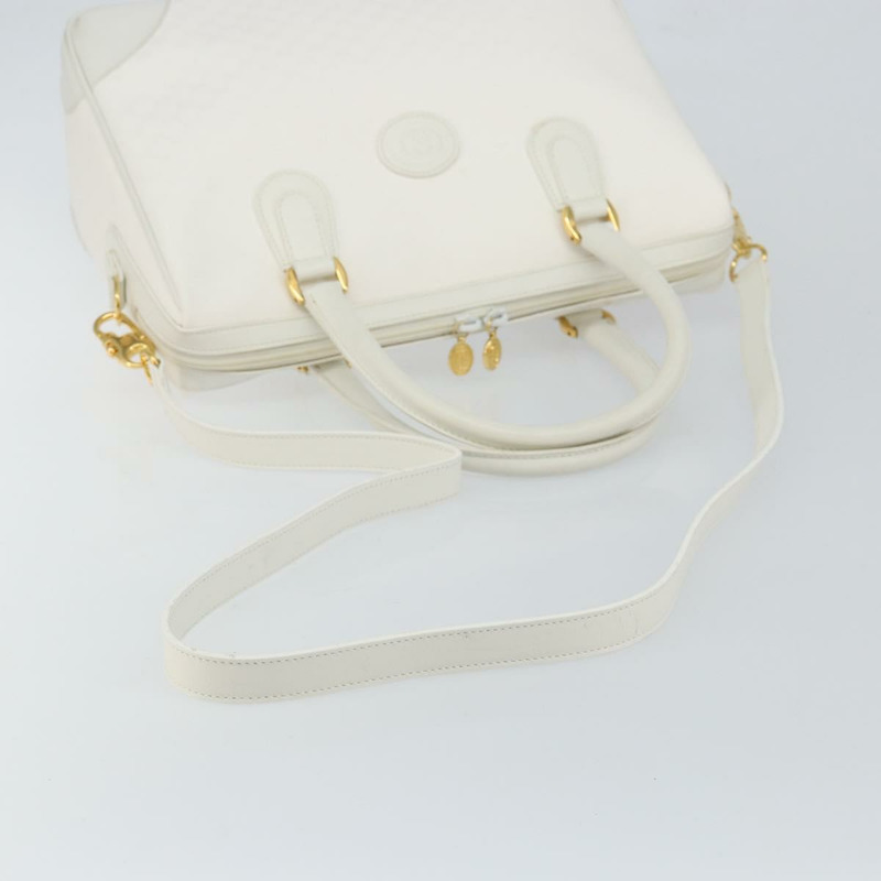 【日本直送】GUCCI Micro GG Supreme 波士頓包 PVC 兩用 白色 金色 002 123 0167 正品 BA6571-8