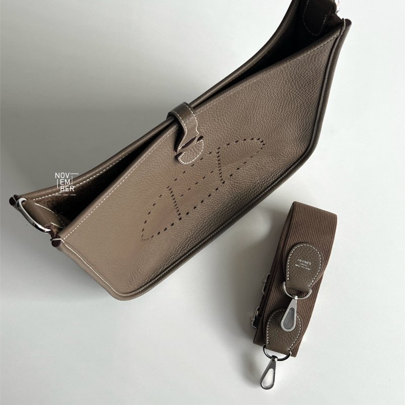 全新💖 全配有購證🙌🏻 Hermès 愛馬仕 Evelyne 29 大象灰銀釦-3