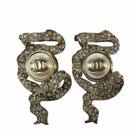 【美收精品】CHANEL珍珠耳環 3-817