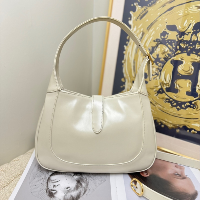 【近新閒置❤️】 Gucci jackie1961白色全皮hobo腋下包手提包-1