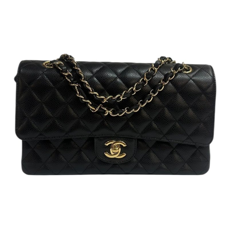 【美收精品】CHANEL黑色荔枝紋牛皮CF 25 4-309-0