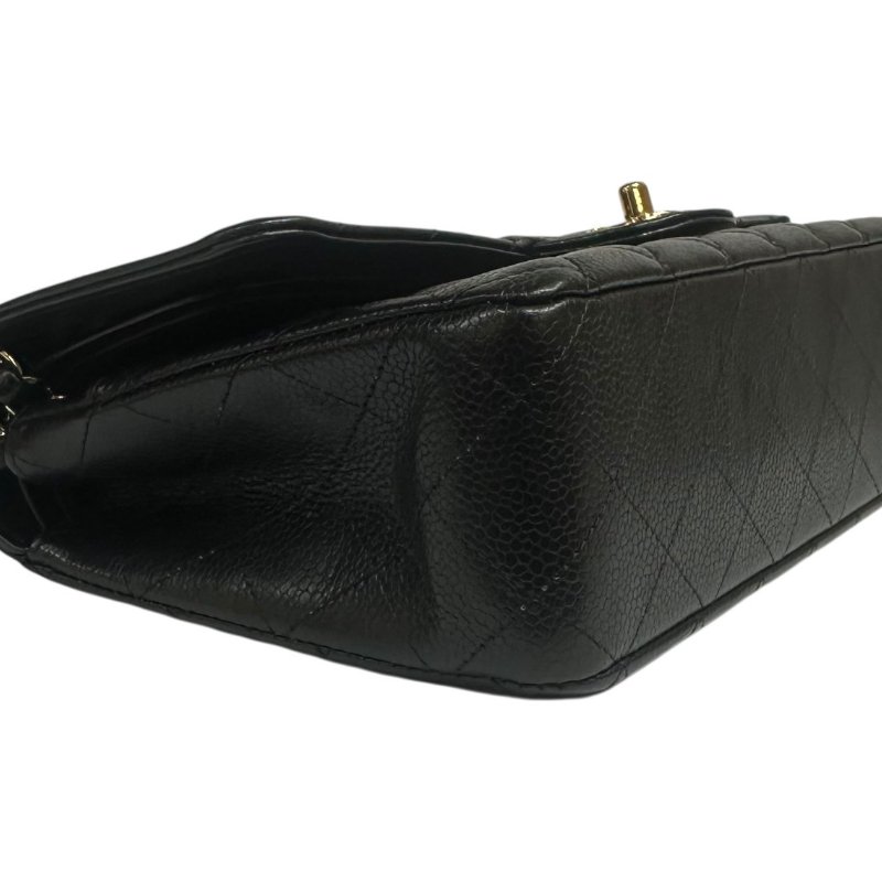 【美收精品】CHANEL黑色荔枝紋牛皮CF 25 4-309-6