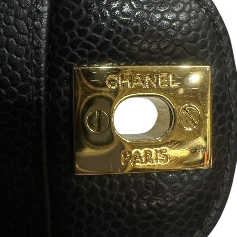 【美收精品】CHANEL黑色荔枝紋牛皮CF 25 4-309-8