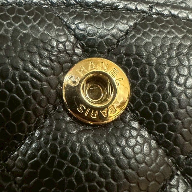 【美收精品】CHANEL黑色荔枝紋牛皮CF 25 4-309-19