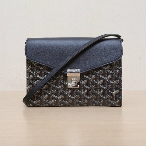 GOYARD 黑色PVCChypre信封包肩背包