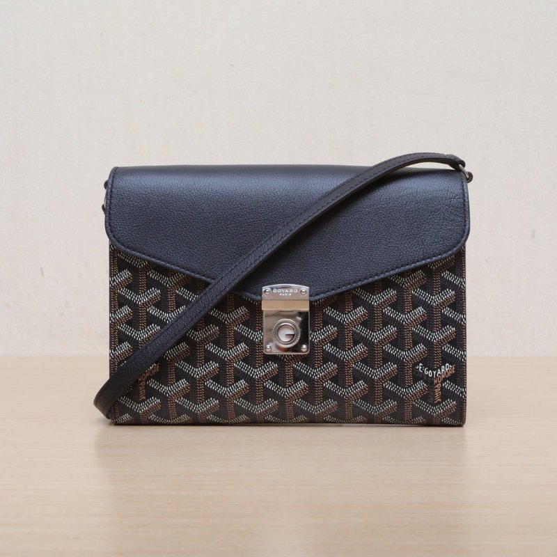 GOYARD 黑色PVCChypre信封包肩背包-1