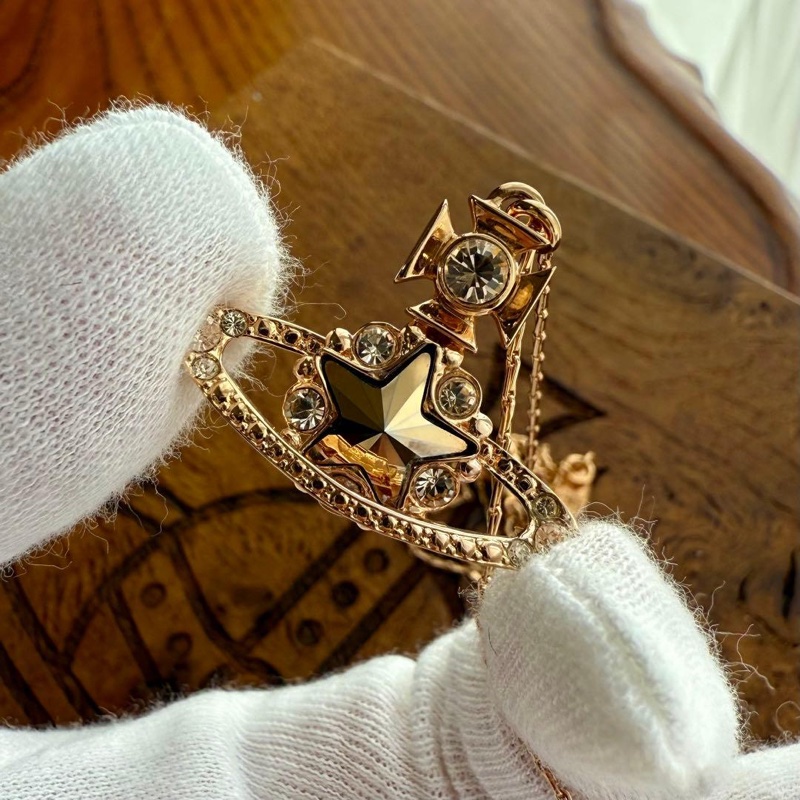 🌷Vivienne Westwood 五星金色項鍊|經典花紋✦fufu style 精品✦ 氣質款|Viviennewestwood項鍊യ-2