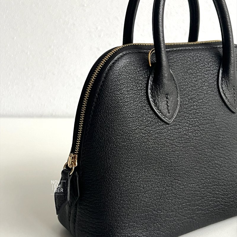 全新💖 全配有購證🙌🏻 Hermès 愛馬仕 Mini Bolide 黑色金釦-2
