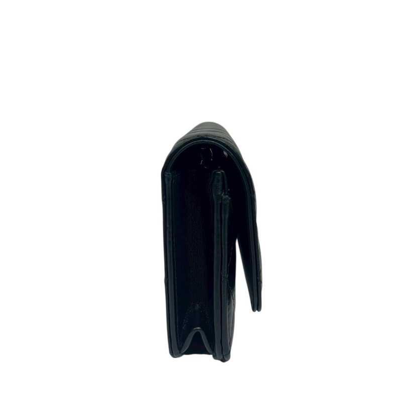 【美收精品】CHANEL黑色羊皮銀色星釦WOC 4-310-8