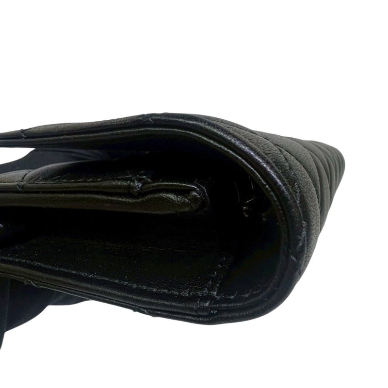 【美收精品】CHANEL黑色羊皮銀色星釦WOC 4-310-15