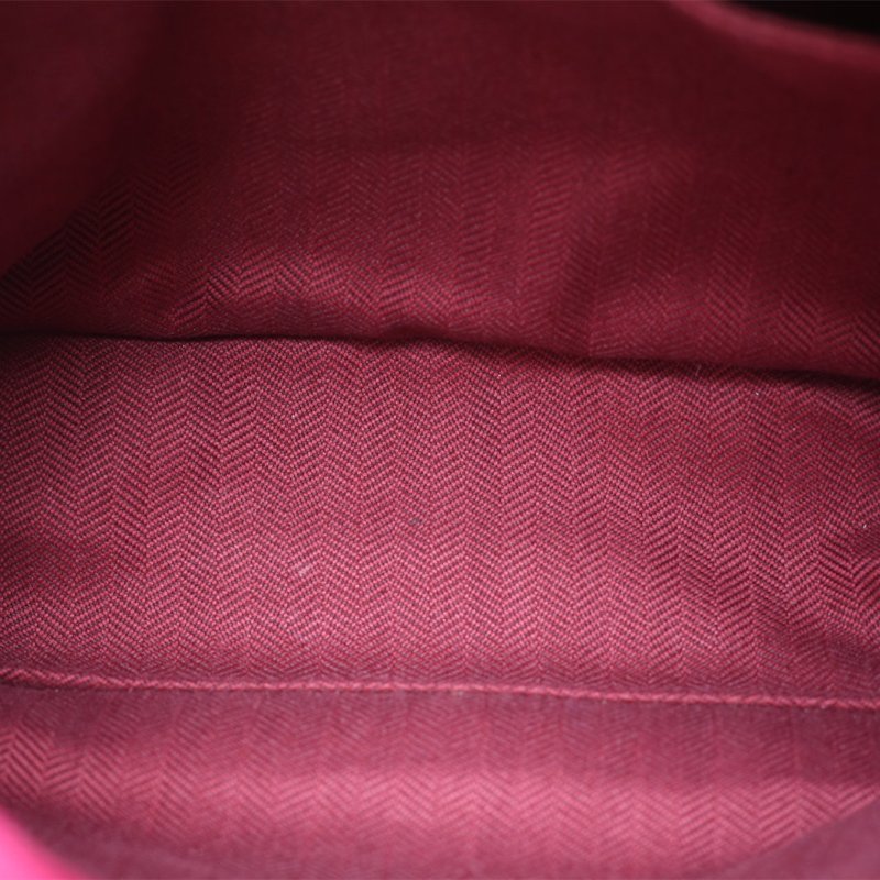 LOEWE 紫色羊皮銀扣Flamenco福袋流蘇斜跨包肩背包-2