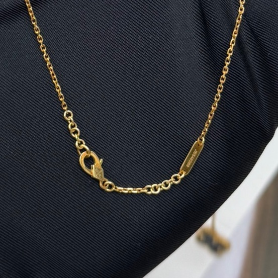 【近新閒置❤️】 VCA 黑瑪瑙黑色黃金五花中號項鍊-3