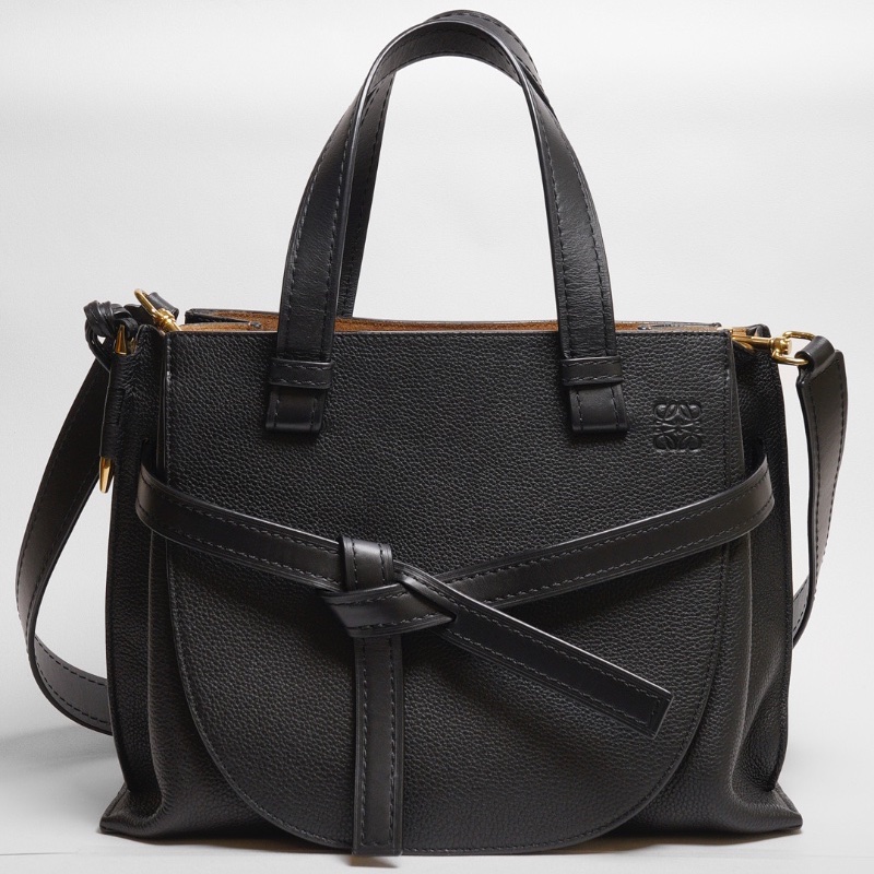 LOEWE Gate top handle - 小號黑-0