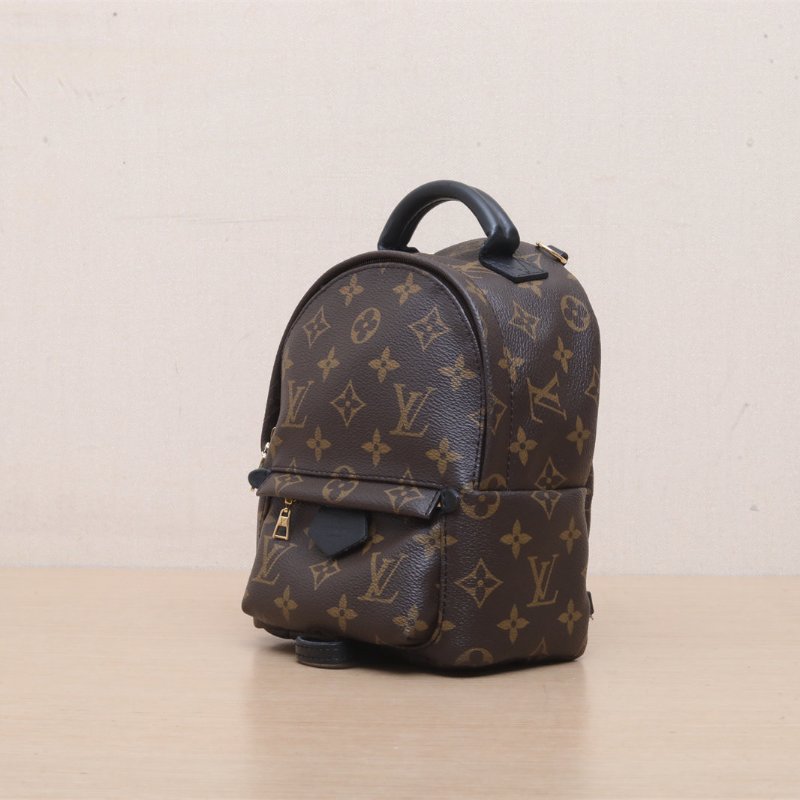 LOUIS VUITTON PalmSprings小書包Mini17老花PVC2016肩背包-4