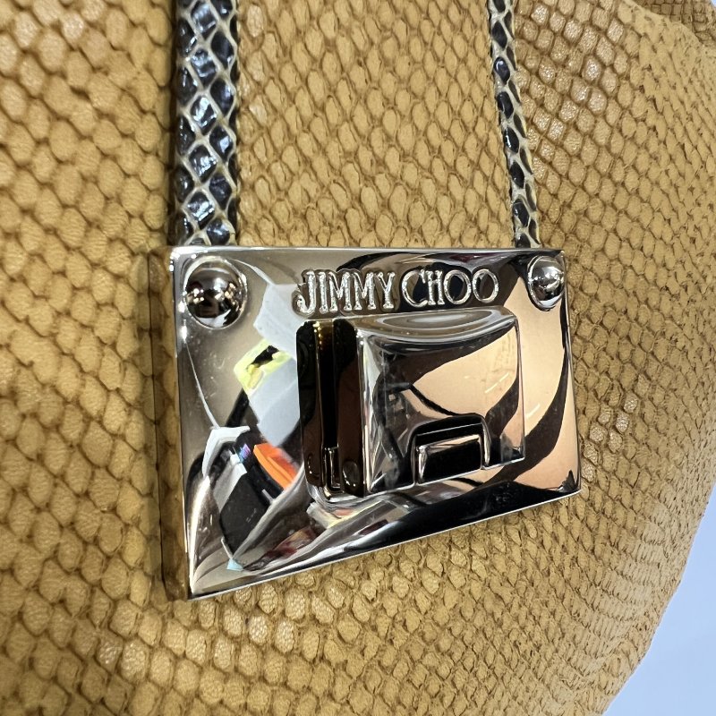 【美收精品】JIMMY CHOO 黃色肩背包 4-340-6