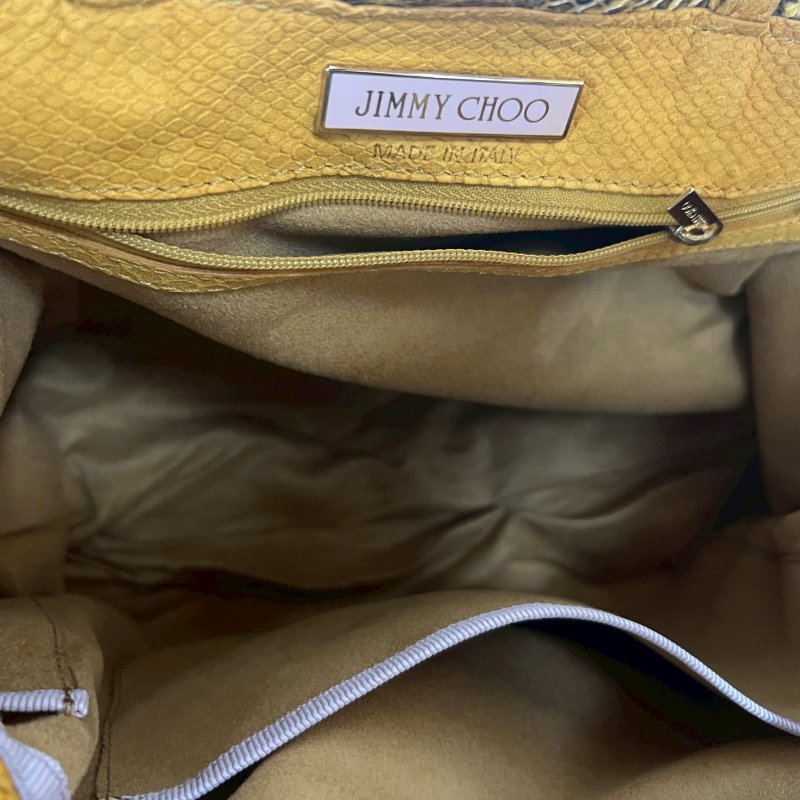 【美收精品】JIMMY CHOO 黃色肩背包 4-340-9
