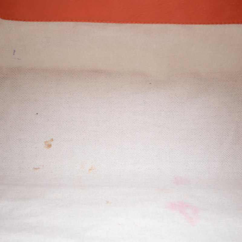 LOEWE 橙色牛皮銀扣手提Flamenco扭結單肩包肩背包-2