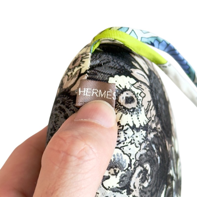 HERMES petit H 絲質 掛飾-7