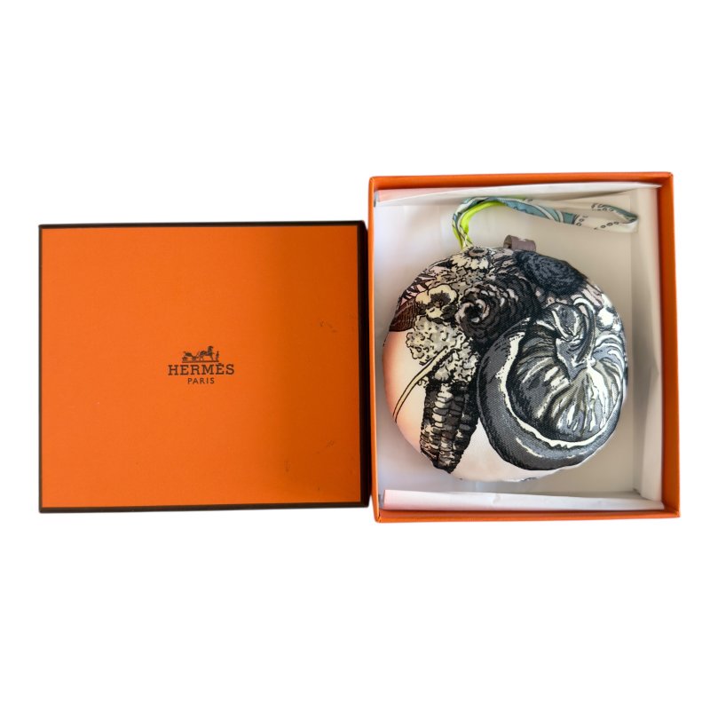 HERMES petit H 絲質 掛飾-8