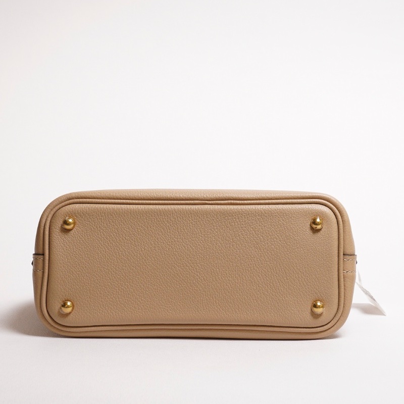 HERMES Mini bolide - 風衣灰香檳金-4