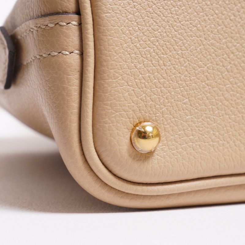 HERMES Mini bolide - 風衣灰香檳金-6