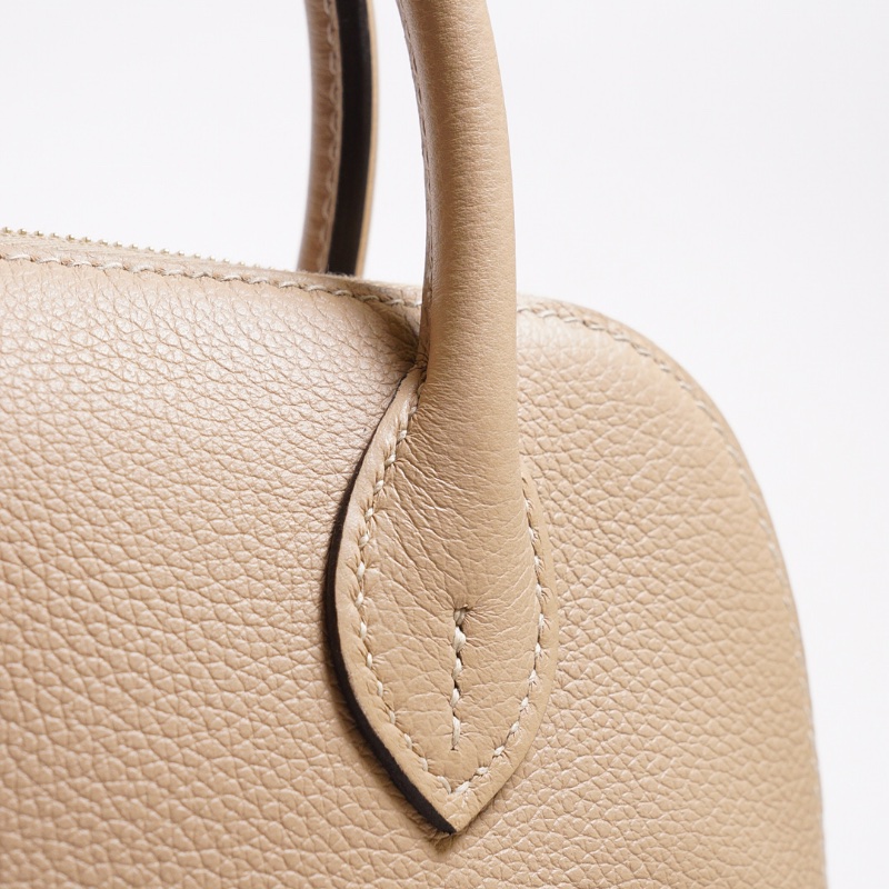 HERMES Mini bolide - 風衣灰香檳金-11