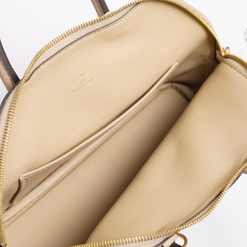 HERMES Mini bolide - 風衣灰香檳金-15