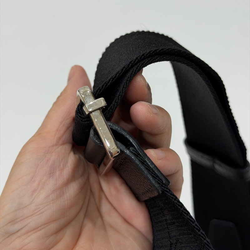 DIOR 迪奧 Saddle 黑色粒面 南柱赫 馬鞍包 胸包 腰包 肩背包 側背包 斜背包-46