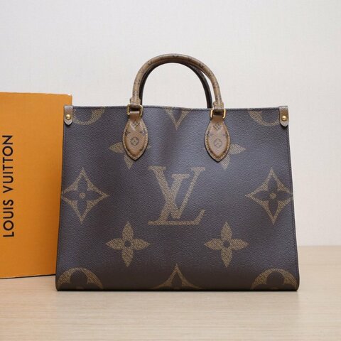 LOUIS VUITTON Onthego中號35老花PVC2020肩背包